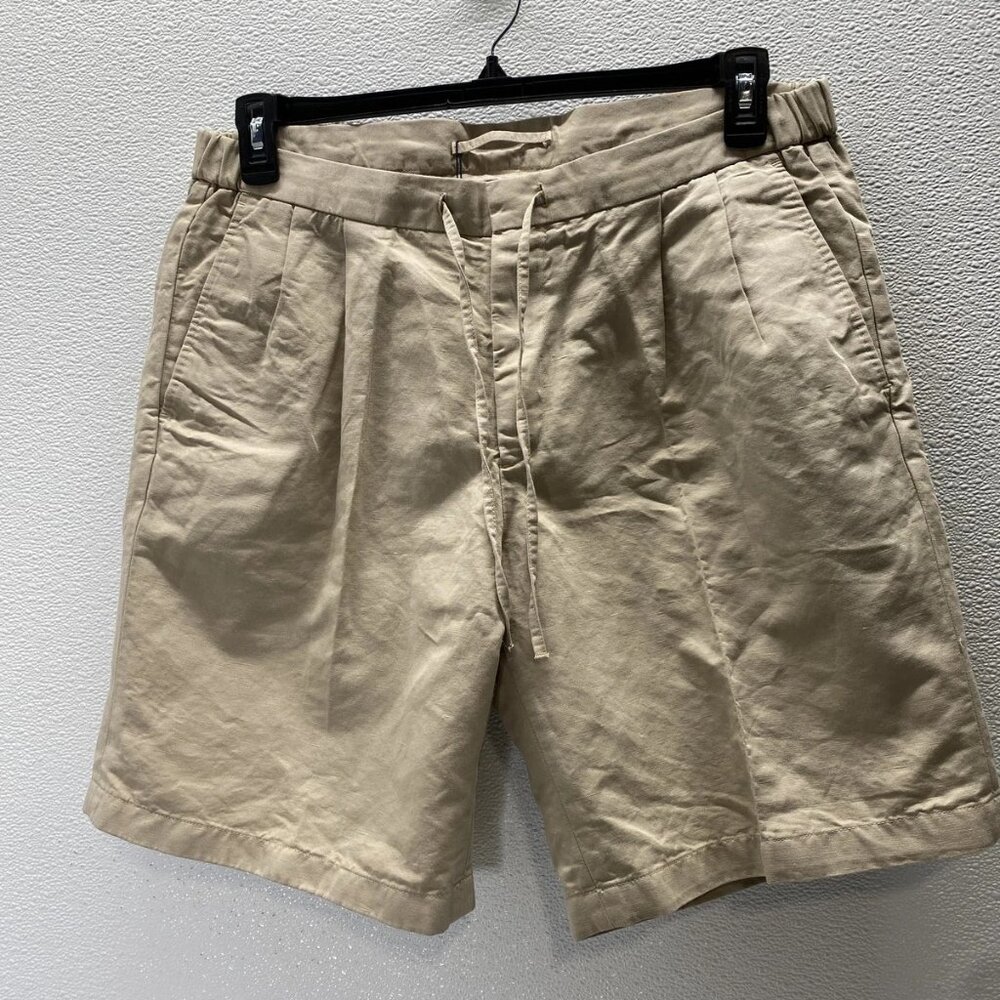 NEW SUITSUPPLY Men’s Aveiro Straight Leg Shorts Size 34 Light Brown